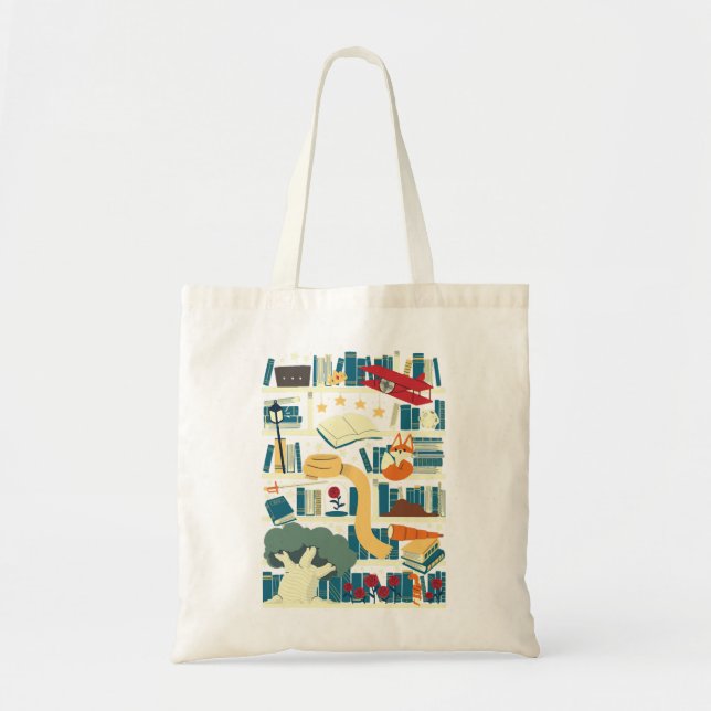 Tote Bag T-shirt Bibliothèque Lil Prince (Devant)