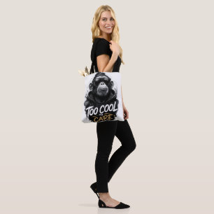 Tote Bag T-shirt Cool Monkey avec Lunettes de Soleil Trop