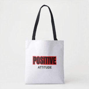 Tote Bag T-Shirt de typographie motivationnelle à attitude