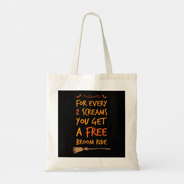 Tote Bag T-Shirt Gratuit Broom Ride (Dos)