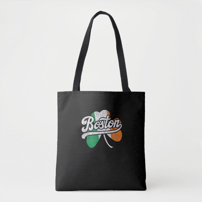 Tote Bag T-shirt irlandais de Boston (Devant)