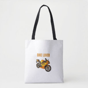 Tote Bag T-Shirt Moto pour Amateur de Vélo Vêtement pour