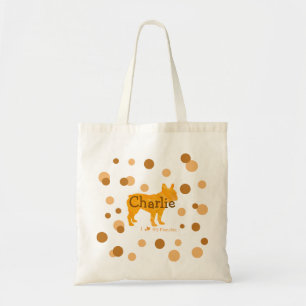 Tote Bag T-shirt personnalisé avec photo et nom de Bouledog
