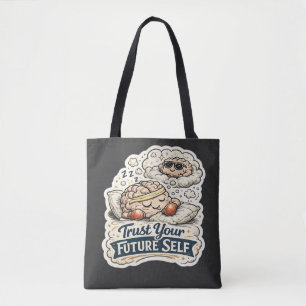 Tote Bag T-shirt pour hommes avec graphique de squelette ré