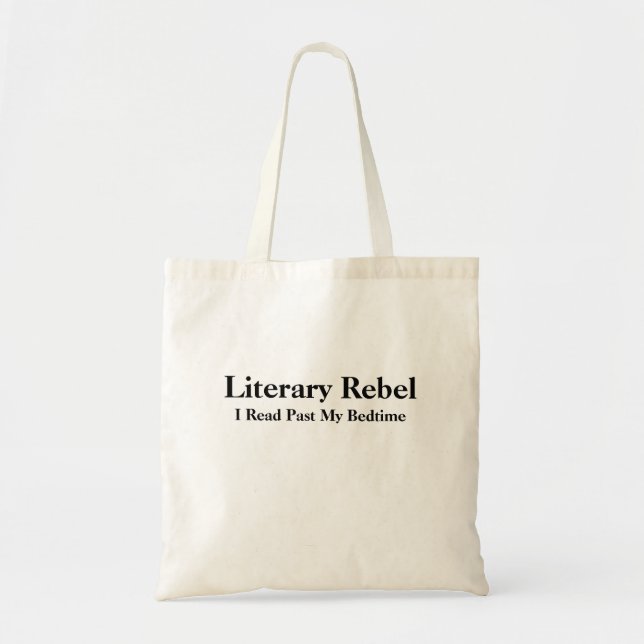 Tote Bag T-shirt Rebel littéraire (Devant)