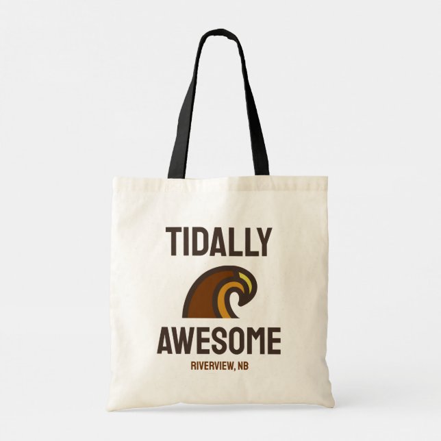 Tote Bag T-shirt Tidally Boring (Dos)
