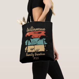 Tote Bag T-shirt vacances familiales personnalisées