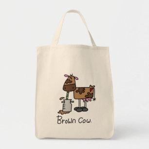Tote Bag T-shirts Brown et cadeaux de vache