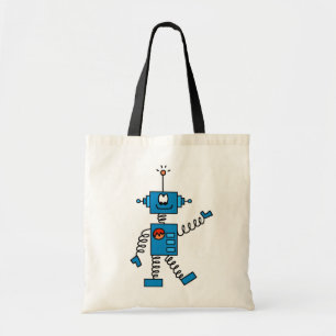 Tote Bag T-shirts et cadeaux bleus de robot