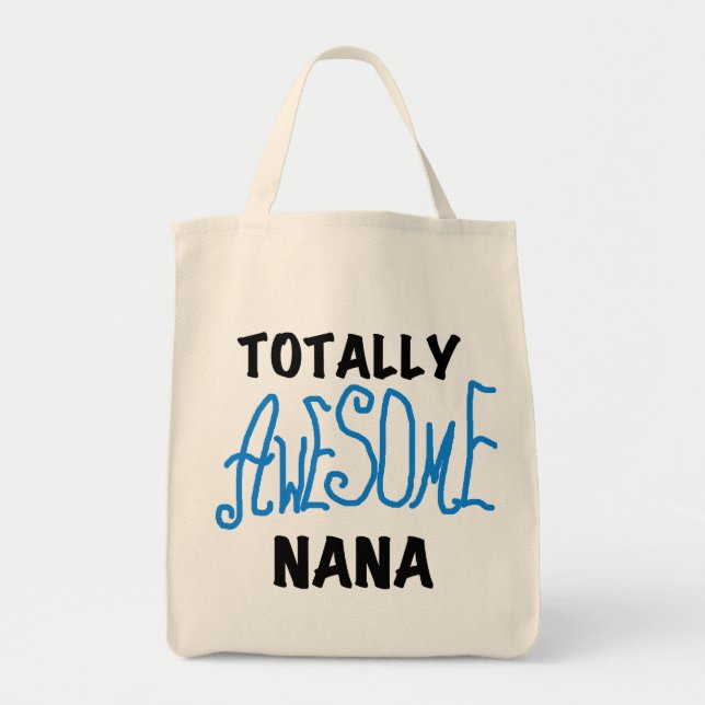 Tote Bag T-shirts et cadeaux bleus totalement impressionnan (Devant)