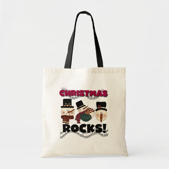 Tote Bag T-shirts et cadeaux Christmas Rocks (Devant)