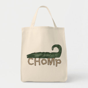 Tote Bag T-shirts et cadeaux d'alligator de mastication bru
