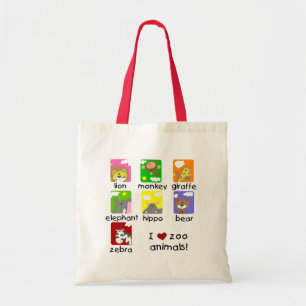 Tote Bag T-shirts et cadeaux d'animaux de zoo