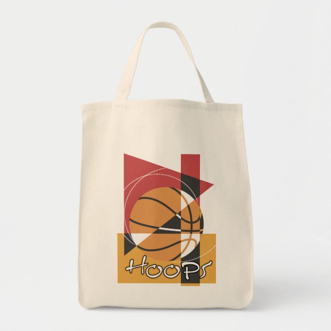 Tote Bag T-shirts et cadeaux de cercles de B-Ball (Devant)