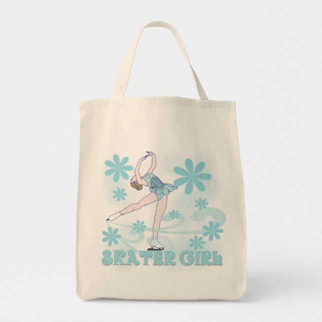 Tote Bag T-shirts et cadeaux de fille de patineur (Devant)