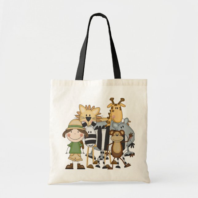 Tote Bag T-shirts et cadeaux de fille de safari (Devant)