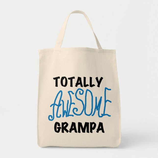 Tote Bag T-shirts et cadeaux de Grampa bleu absolument géni (Devant)