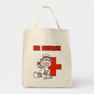 Tote Bag T-shirts et cadeaux de l'infirmière de singe de ch