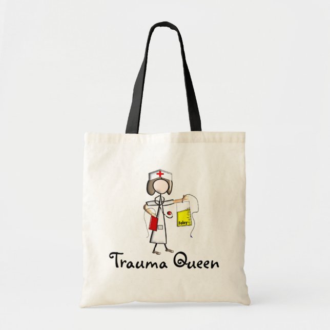 Tote Bag T-shirts et cadeaux de "reine de traumatisme" (Devant)