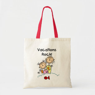 Tote Bag T-shirts et cadeaux de roche de vacances