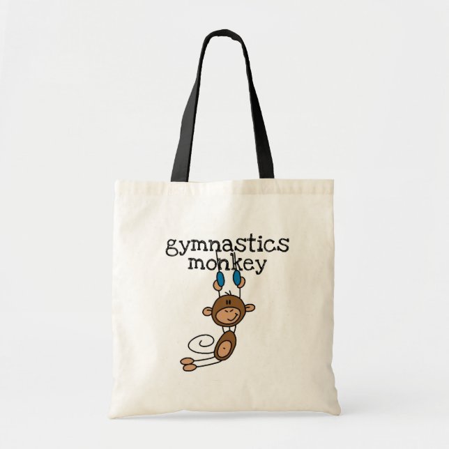Tote Bag T-shirts et cadeaux de singe de gymnastique (Devant)