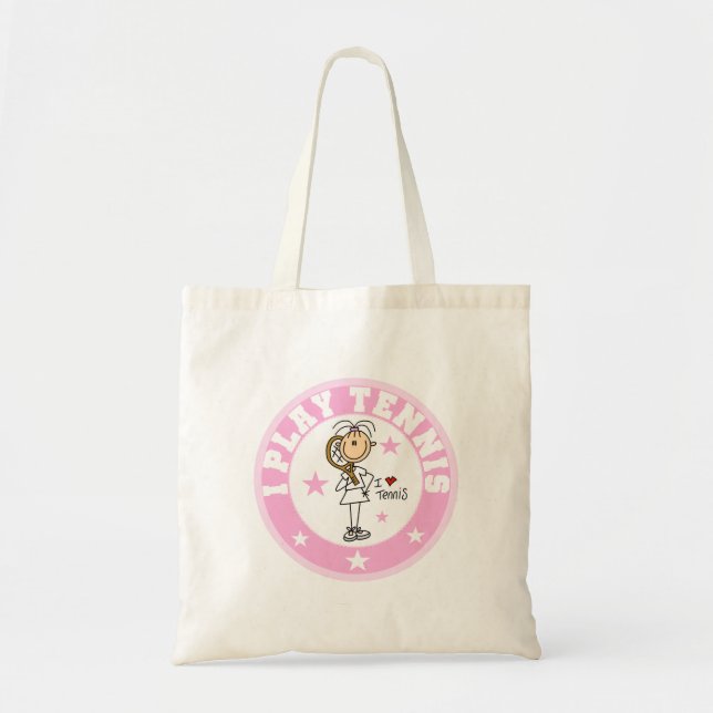Tote Bag T-shirts et cadeaux de tennis de jeu de la fille I (Devant)