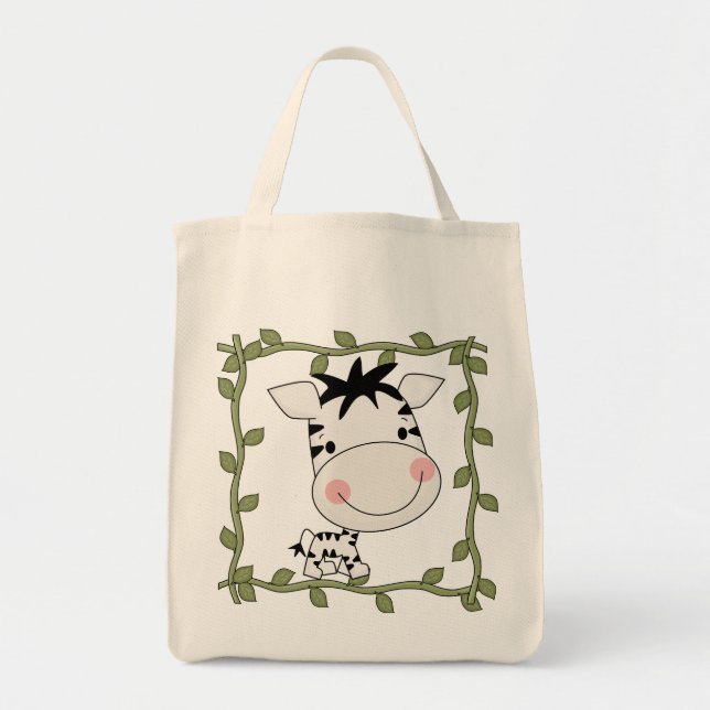 Tote Bag T-shirts et cadeaux de zèbre de bébé (Devant)