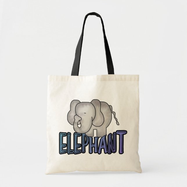 Tote Bag T-shirts et cadeaux d'éléphant (Devant)