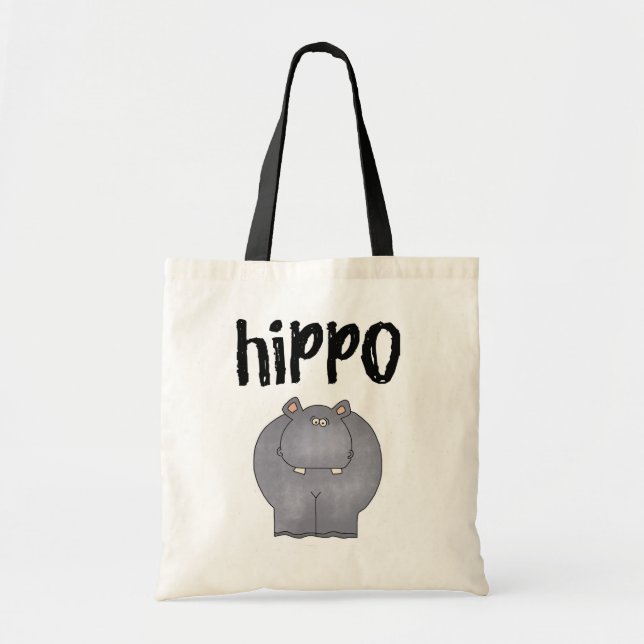 Tote Bag T-shirts et cadeaux d'hippopotame (Devant)