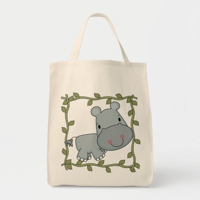 Tote Bag T-shirts et cadeaux d'hippopotame de bébé (Devant)