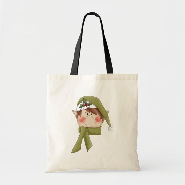 Tote Bag T-shirts et cadeaux Elf de vacances (Devant)