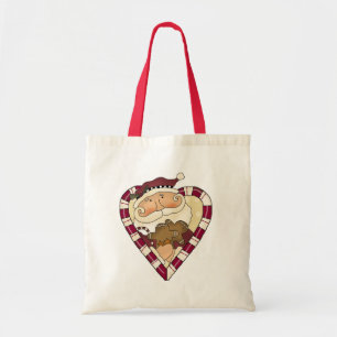 Tote Bag T-shirts et cadeaux Ginger Heart Père Noël