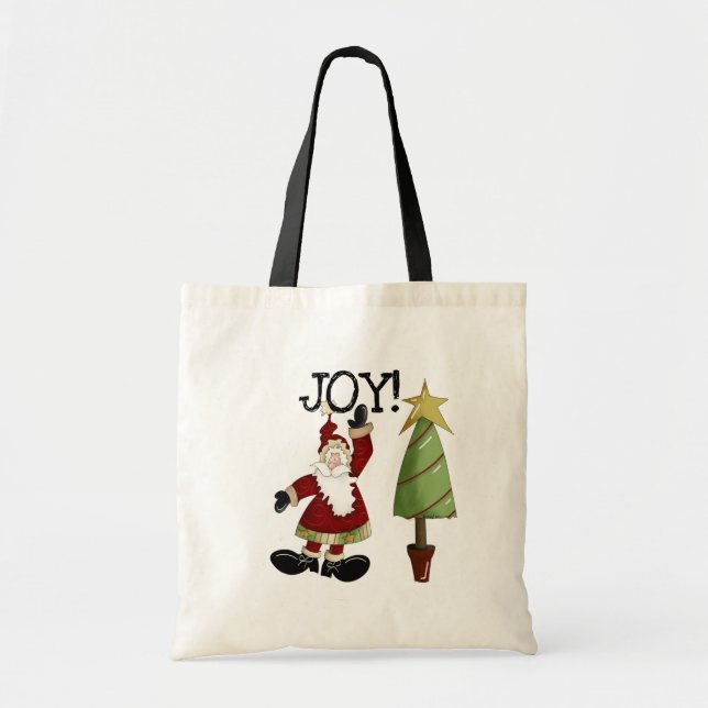 Tote Bag T-shirts et cadeaux JOY Santa Claus (Devant)