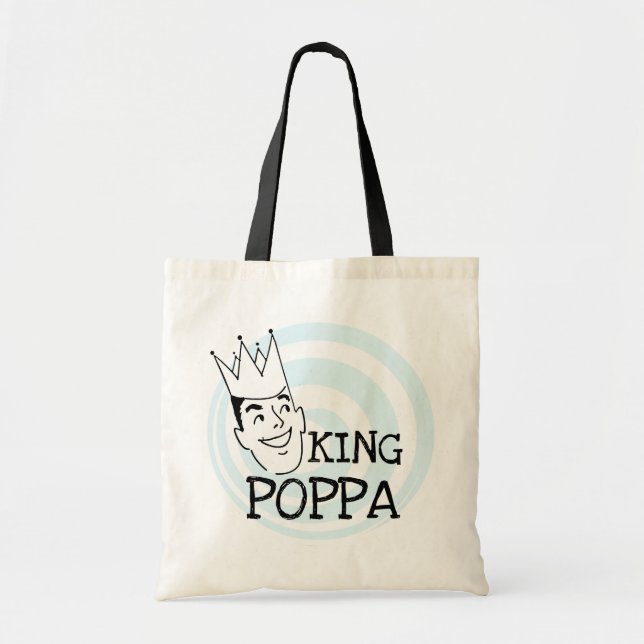 Tote Bag T-shirts et cadeaux King Poppa (Devant)