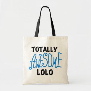 Tote Bag T-shirts et cadeaux Lolo bleu absolument géniaux