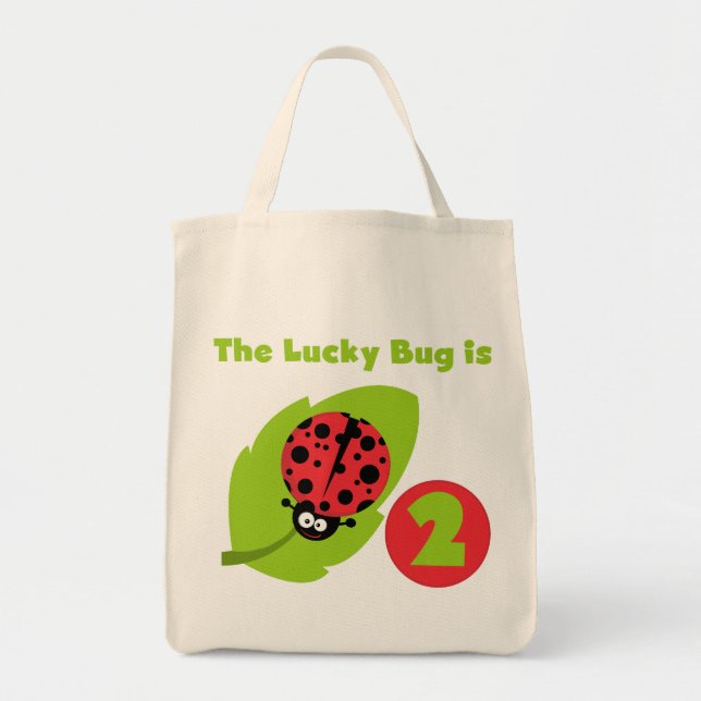 Tote Bag T-shirts et cadeaux Lucky Bug 2e anniversaire (Devant)