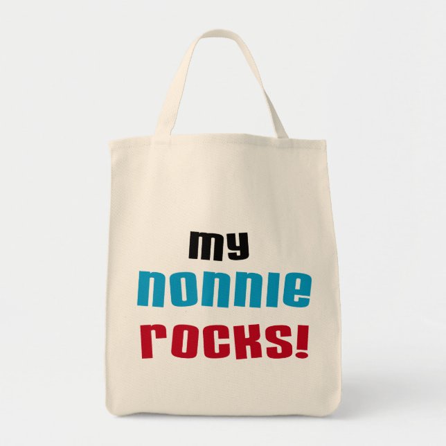 Tote Bag T-shirts et cadeaux My Nonnie Rocks (Devant)