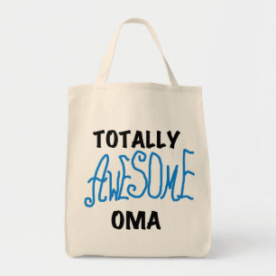 Tote Bag T-shirts et cadeaux Oma Blue totalement géniaux