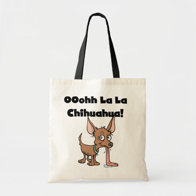 Tote Bag T-shirts et cadeaux Oohh La La Chihuahua (Devant)