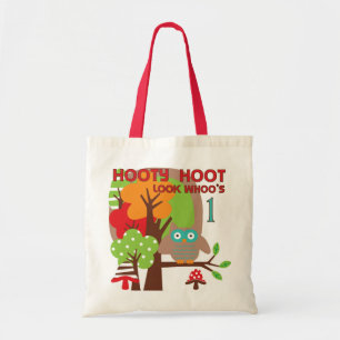 Tote Bag T-shirts et cadeaux Owl First Birthday