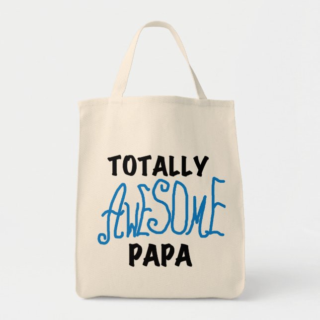 Tote Bag T-shirts et cadeaux Papa absolument géniaux (Devant)
