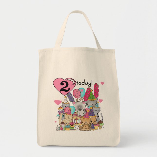 Tote Bag T-shirts et cadeaux Party Kittens 2e anniversaire (Devant)