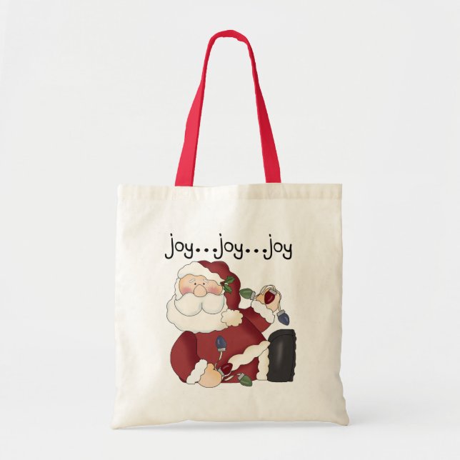 Tote Bag T-shirts et cadeaux père Noël Joy (Devant)