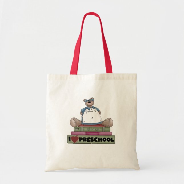 Tote Bag T-shirts et cadeaux préscolaires d'amour de l'ours (Devant)