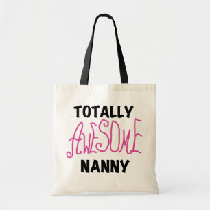 Tote Bag T-shirts et cadeaux rose Nanny absolument géniaux