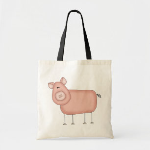 Tote Bag T-shirts et cadeaux roses de porc
