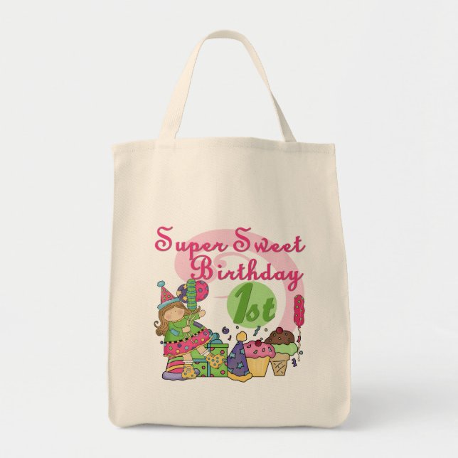 Tote Bag T-shirts et cadeaux Super Sweet 1er anniversaire (Devant)