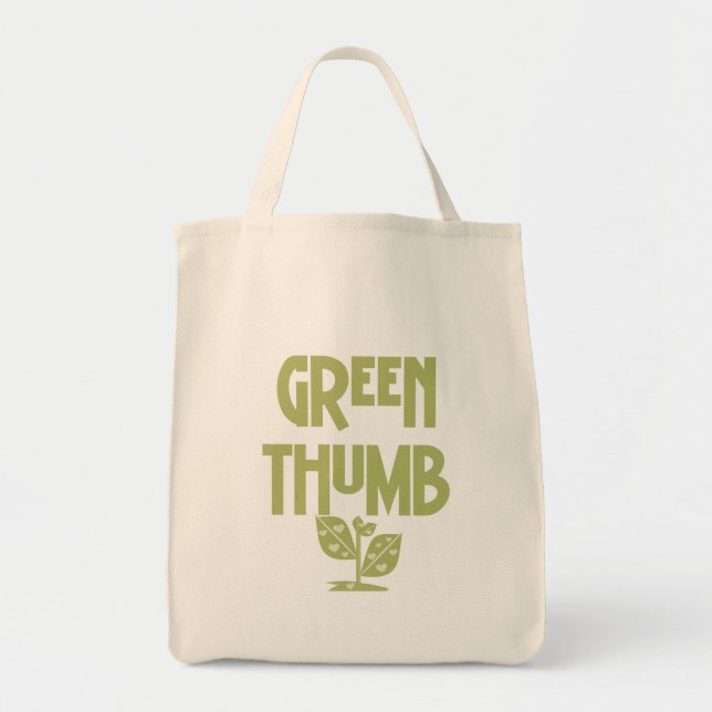 Tote Bag T-shirts et cadeaux verts pour le jardinage du pou (Devant)