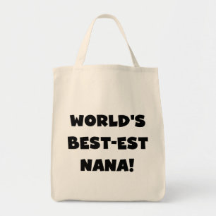 Tote Bag T-shirts noir et blanc du Meilleur-est Nana du
