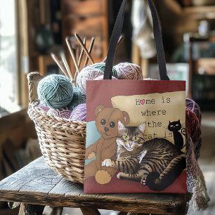 Tote Bag Tabby Accueil Chat Bourgogne